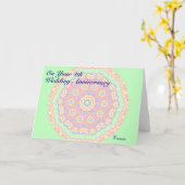 4周年結婚記念日 カード (黄色い花)