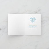 4周年結婚記念日 愛の4年 トパーズカード カード (内部)