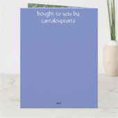 4周年編結婚集（編集可能） カード (裏面)