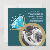 4周年記念のブルートパーズリングの写真 招待状 (裏面)