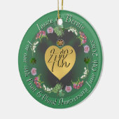 4周年記念結婚フルーツフローラ写真 セラミックオーナメント (左)