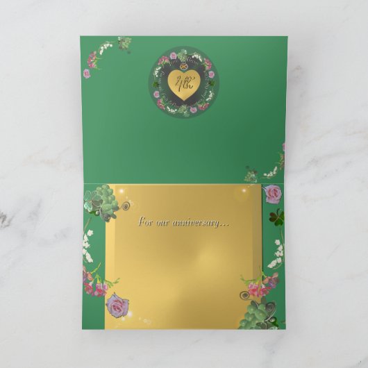 4周年記念結婚フルーツフローラ挨拶 サンキューカード (内部)