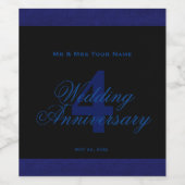 4周年記念結婚ワインラカスタムベル ワインラベル (シングルラベル)