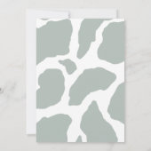 4回の野生のサファリ4歳の誕生日パーティー 招待状 (裏面)