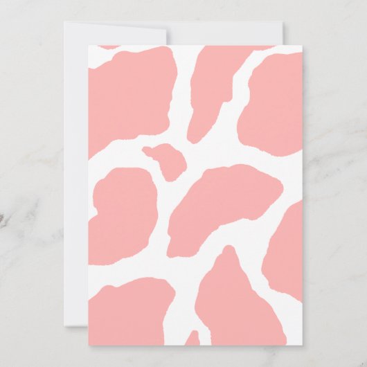 4回の野生の女の子サファリ4th誕生日パーティー 招待状 (裏面)