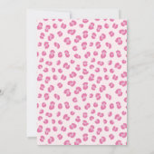 4回の野生の女の子4th誕生日パーティの招待状 招待状 (裏面)