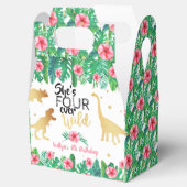 4回の野生の恐竜の女の子4歳の誕生日 フェイバーボックス (オープン)