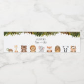 4回の野生の4歳の誕生日 ペットボトルラベル (シングルラベル)