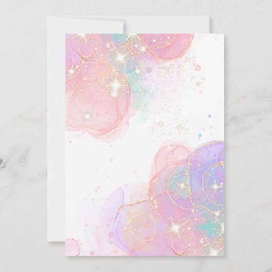 4回プリンセス4歳 招待状 (裏面)