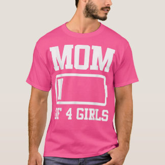 4女の子のおもしろいママ母の日Tシャツコピー Tシャツ