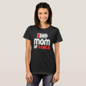 4女の子の母の日の母 Tシャツ (正面フル)