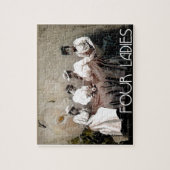 4女性ヴィンテージ ジグソーパズル (縦)