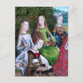 4女聖人の庭(詳細、M 070) ポストカード (正面)