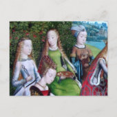 4女聖人の庭(詳細、M 070) ポストカード (正面)