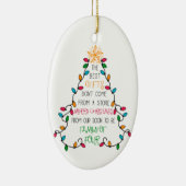 4妊娠告知のクリスマスツリー家族 セラミックオーナメント (右)