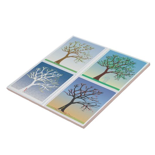 4季節のミズキ タイル (側面)