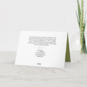 4季節の休日の挨拶状の馬 シーズンカード (裏面)