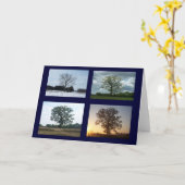 4季節の木 カード (黄色い花)