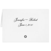 4季節の秋のテーブル数テントカード (裏面横)