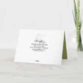 4季節の馬はメッセージカードを消します カード (裏面)