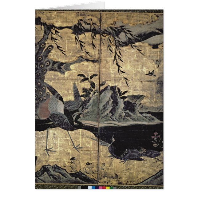 4季節の鳥そして花 (正面)