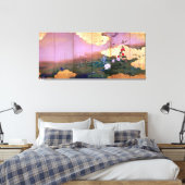 4季節のShibata Zeshinの花そして鳥 キャンバスプリント (インサイチュ (寝室))