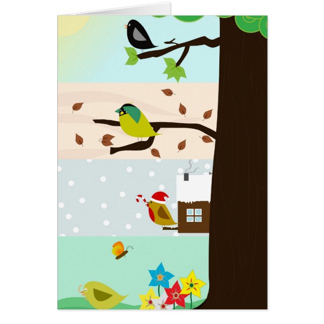 4季節中の木 (正面)