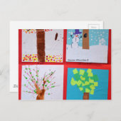 4季節 ポストカード (正面/裏面)