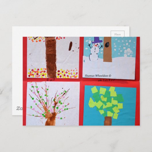 4季節 ポストカード (正面/裏面)