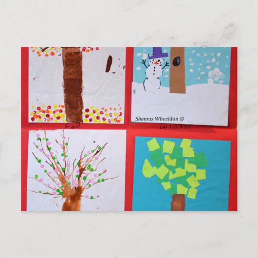 4季節 ポストカード (正面)