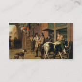 4季節、秋(キャンバスの油) (1667年を見て下さい 名刺 (裏面)