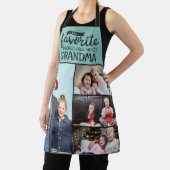 4家族の写真お気に入りの私の人々は任意の文字 エプロン (インサイチュ)