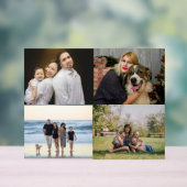 4家族の写真コラージュを作成 アクリルサイン (ニュートラル)