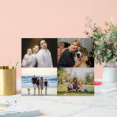 4家族の写真コラージュを作成 アクリルサイン (ウェディング)