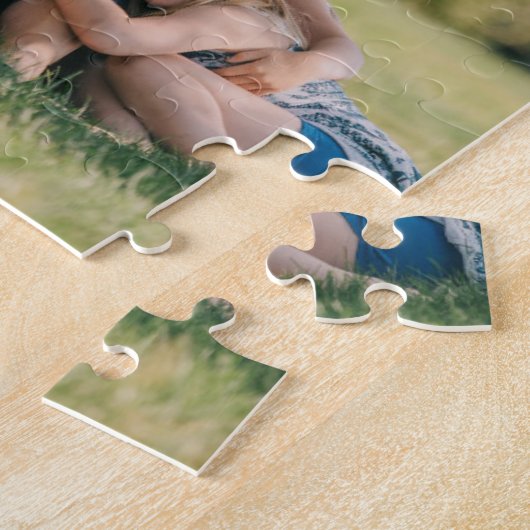 4家族の写真コラージュを作成 ジグソーパズル (側面)