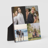 4家族の写真コラージュを作成 フォトプラーク (正面)