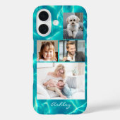4家族または友人の写真、水上のスクリプト名 Case-Mate iPhoneケース (裏面)