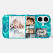 4家族または友人の写真、水上のスクリプト名 Case-Mate iPhoneケース (裏面 (横))