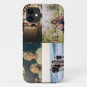 4家族パーソナライズされた写真コラージュカスタム iPhone 11 ケース