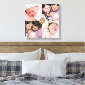 4家族写真広場モンタージュ キャンバスプリント (インサイチュ (寝室))