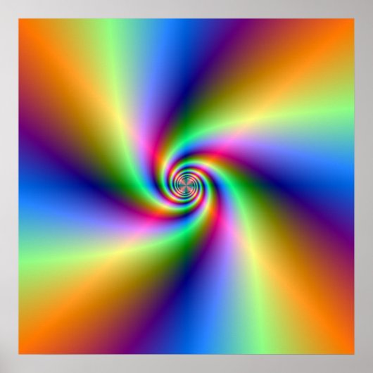 4巻サイケデリック風スパイラルポスター ポスター (正面)