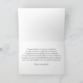 4年の節酒誕生日/記念日カード カード (内部)