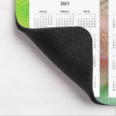 4年カレンダーぼやけた色のデザイン背景。 マウスパッド (コーナー)