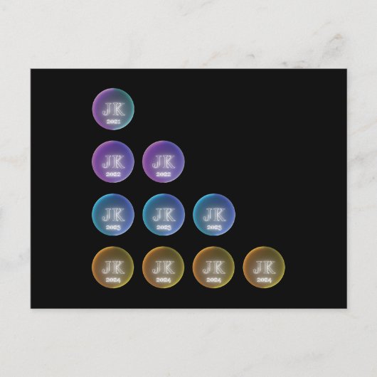 4年三角形デザイン葉書 ポストカード (正面)