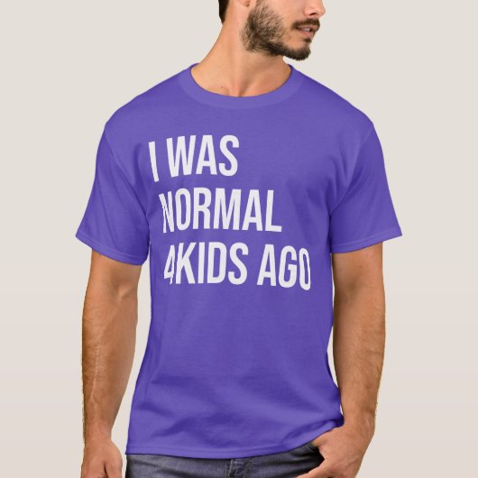 4年前は普通だった 四人のお母さん 四人の子供のお父さん F Tシャツ (正面)