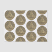 4年復興記念コイン 薄葉紙 (正面)