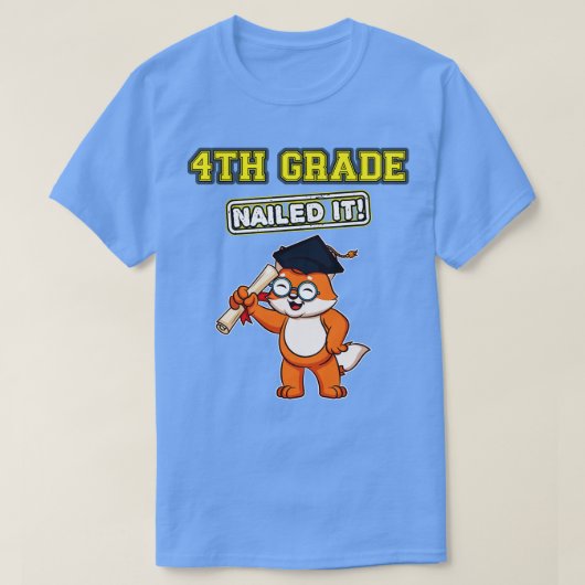 4年生が小学校に釘付け5 Tシャツ (デザイン正面)
