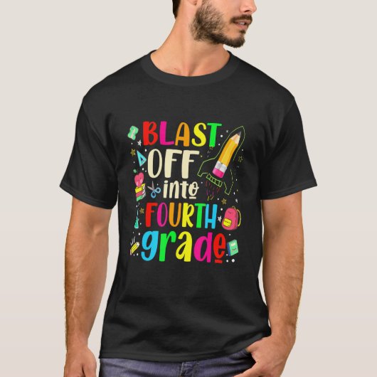 4年生に突入! - 学校初日 Tシャツ (正面)