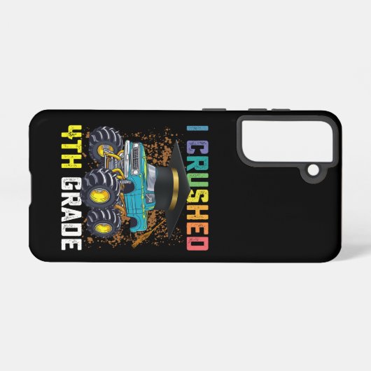 4年生のモンスタートラックの卒業式をつぶした SAMSUNG GALAXYケース (裏面横)