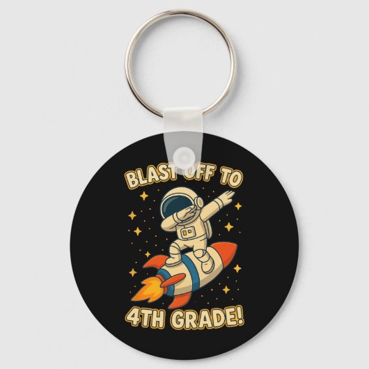 4年生のロケットダブ宇宙クールスクールVの打ち上げ キーホルダー (正面)